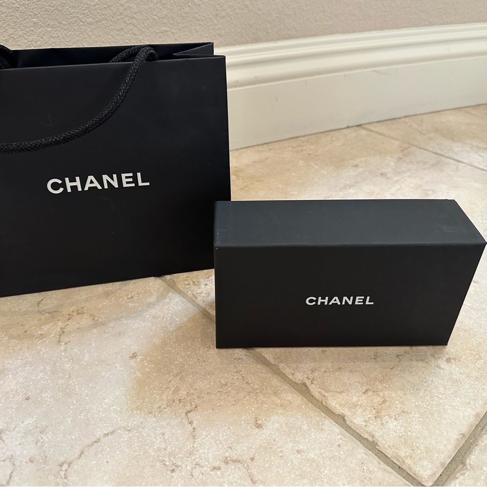 Chanel bag and eye glass box